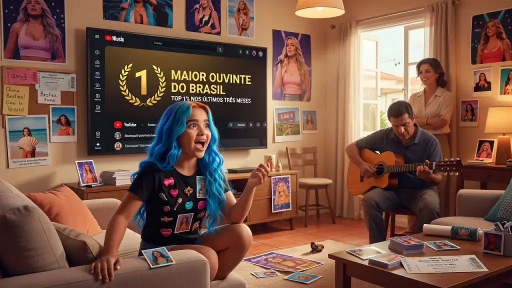 Fã-caçula de Karol G, menina capixaba é a maior ouvinte do Brasil